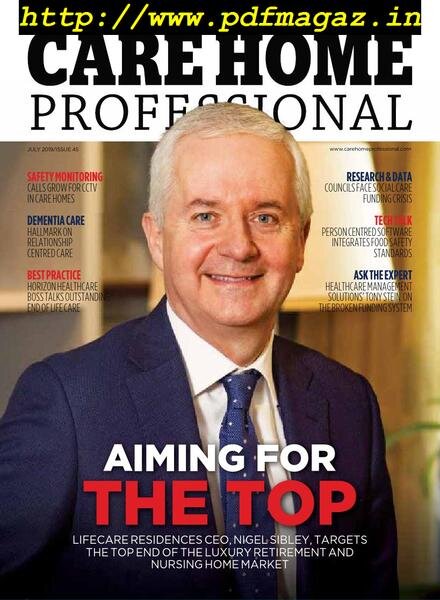Care Home Professional – July 2019 Cover