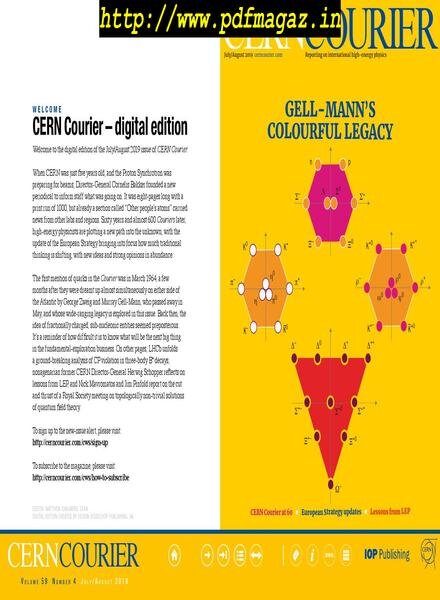 CERN Courier – July-August 2019 Cover