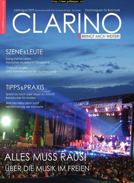 Clarino – Juli 2019 Cover