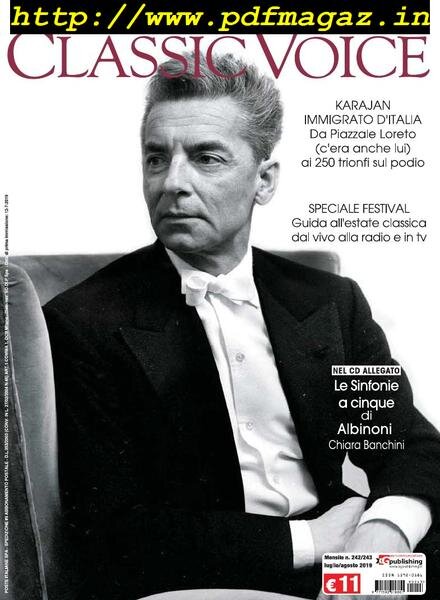 Classic Voice – Luglio-Agosto 2019 Cover