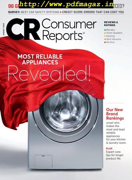 Consumer Reports – August 2019 Cover