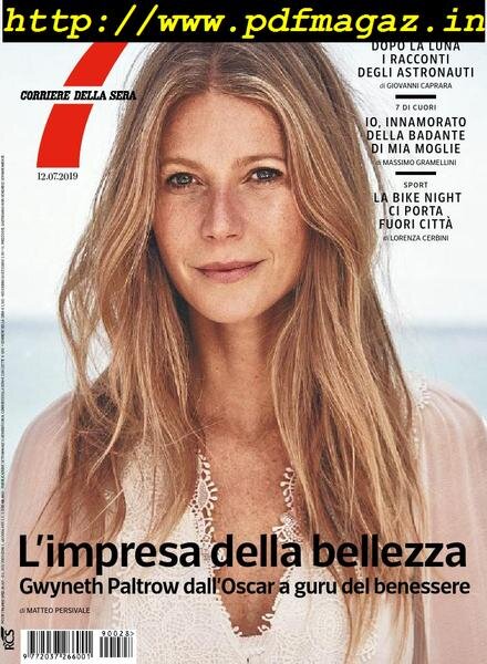 Corriere della Sera Sette – 12 luglio 2019 Cover