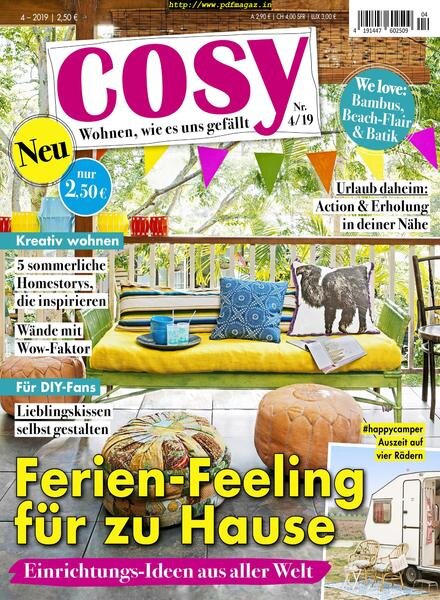 Cosy – Juli 2019 Cover