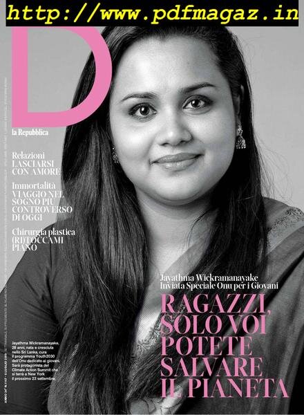 D la Repubblica – 06 luglio 2019 Cover
