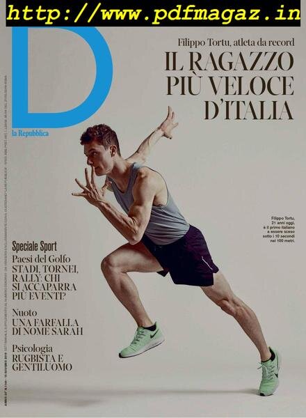D la Repubblica – 15 giugno 2019 Cover