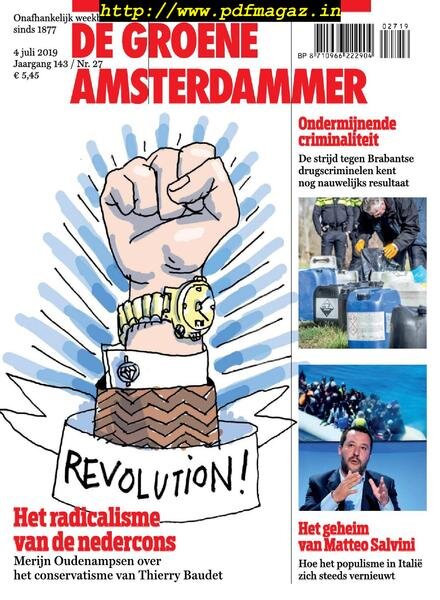 De Groene Amsterdammer – 05 juli 2019 Cover
