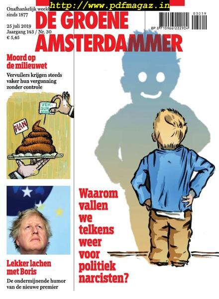 De Groene Amsterdammer – 26 juli 2019 Cover