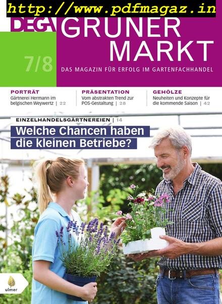 Dega Gruner Markt – Juli-August 2019 Cover