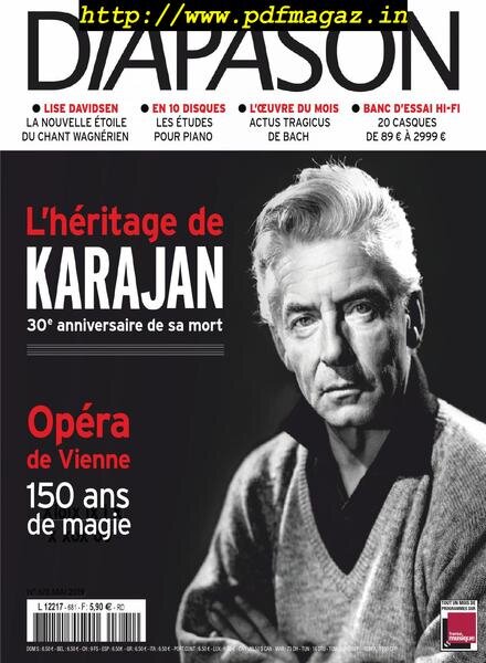 Diapason – juillet 2019 Cover
