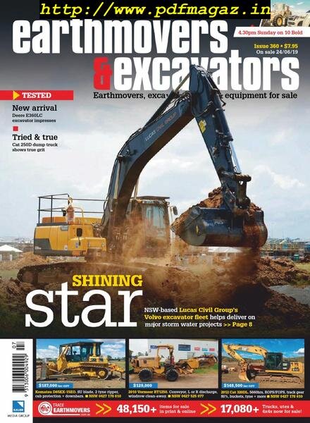 Earthmovers & Excavators – August 2019 Cover