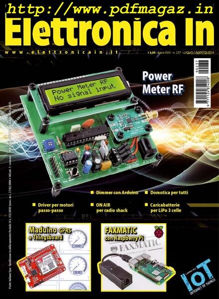 Elettronica In – Luglio-Agosto 2019 Cover