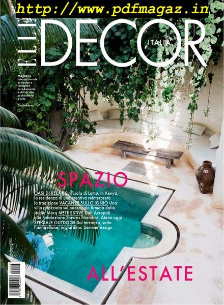 Elle Decor Italia – Luglio-Agosto 2019 Cover
