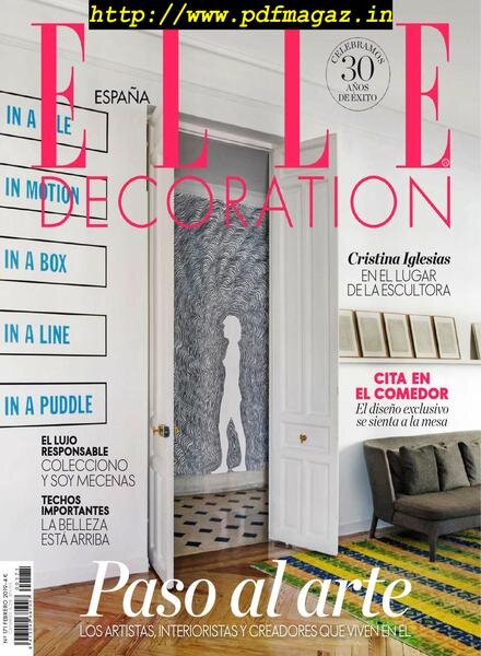 Elle Decoration Espana – febrero 2019 Cover