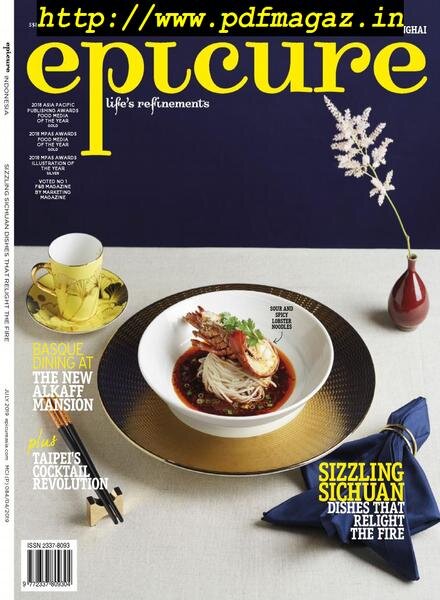 epicure Indonesia – July 2019 Cover
