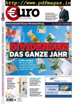 Euro am Sonntag – 13 Juli 2019