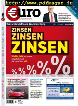 Euro am Sonntag – 15 Juni 2019