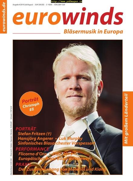 Eurowinds – Juli 2019 Cover