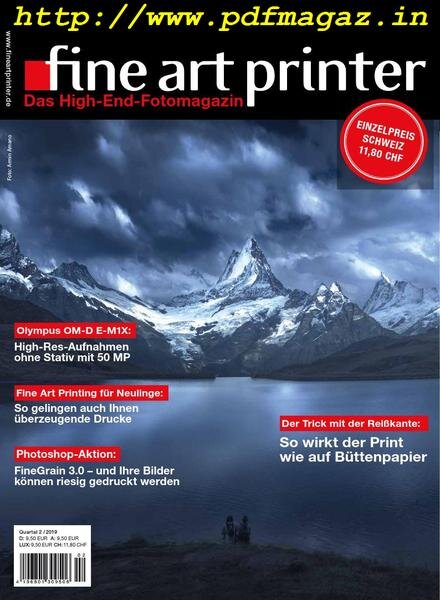FineArtPrinter – April 2019 Cover