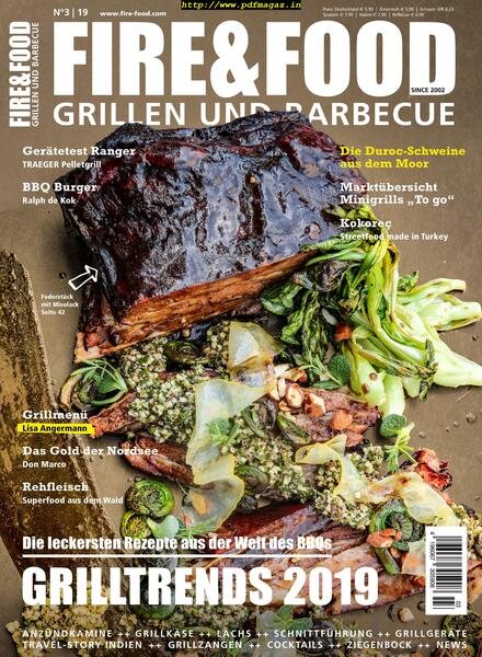 Fire & Food Grillen und Barbecuen – Juli 2019 Cover