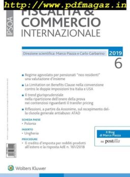 Fiscalita & Commercio Internazionale – Giugno 2019