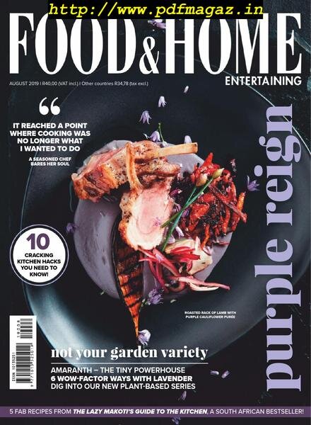 Food & Home Entertaining – August 2019 Cover