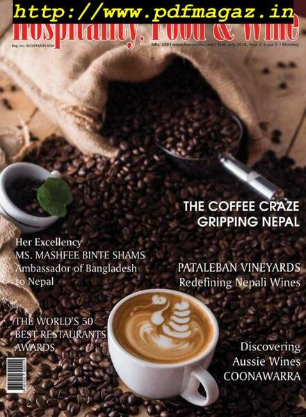 Food & Wine Nepal – July 2019 Cover
