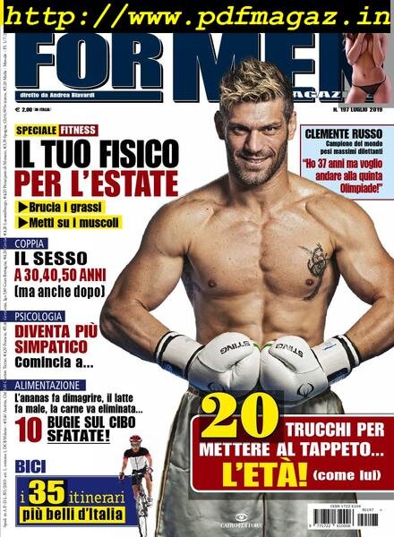 For Men Magazine – Luglio 2019 Cover