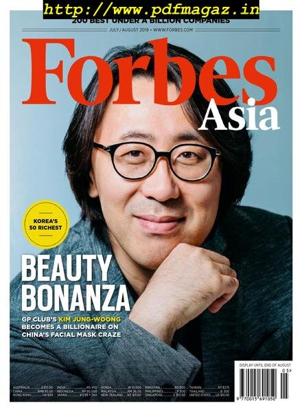 Forbes Asia – July 2019 Cover