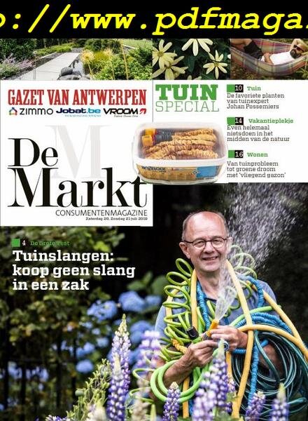 Gazet van Antwerpen De Markt – 20 juli 2019 Cover