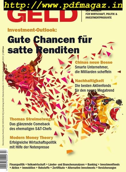 GELD-Magazin – Juli 2019 Cover