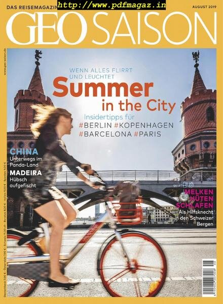 Geo Saison – August 2019 Cover