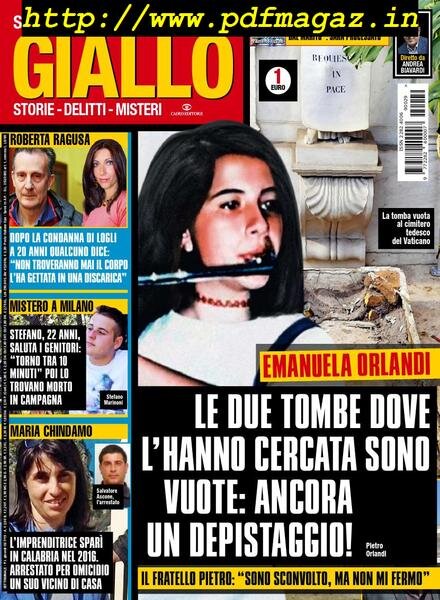 Giallo – 24 Luglio 2019 Cover
