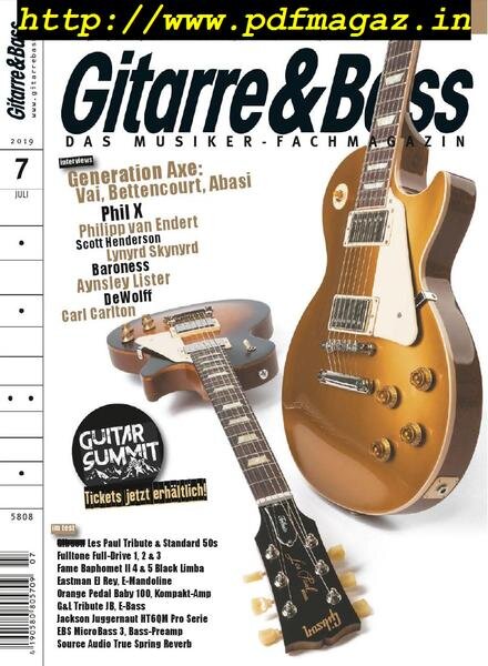 Gitarre & Bass – Juni 2019 Cover