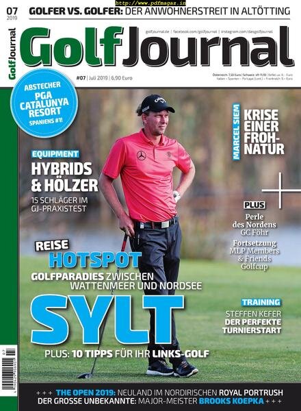 Golf Journal – Juli 2019 Cover