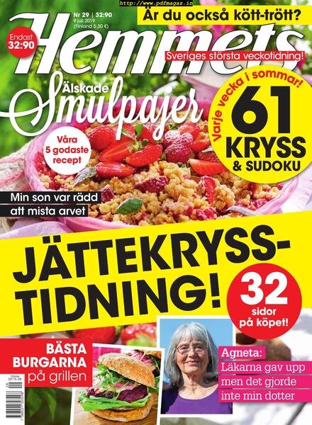 Hemmets Veckotidning – 09 juli 2019 Cover