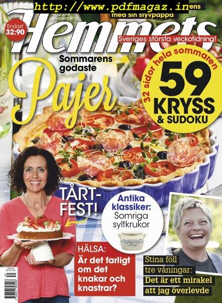 Hemmets Veckotidning – 16 juli 2019 Cover
