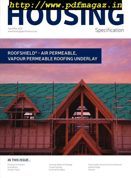 Housing Specification – April-May 2019 Cover