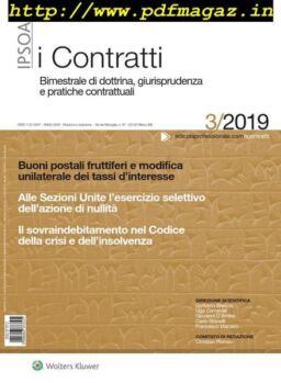 I Contratti – Marzo 2019