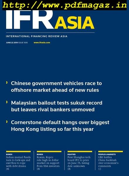 IFR Asia – June 22, 2019 Cover