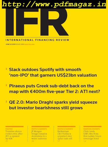 IFR Magazine – June 22, 2019 Cover