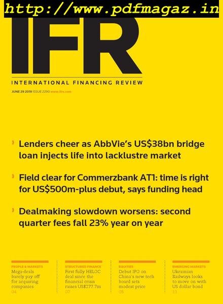 IFR Magazine – June 29, 2019 Cover