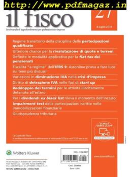 il fisco N27 – 8 Luglio 2019