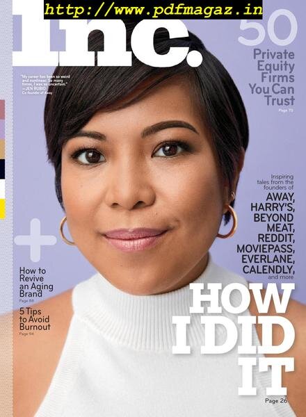 Inc Magazine – July 2019 Cover