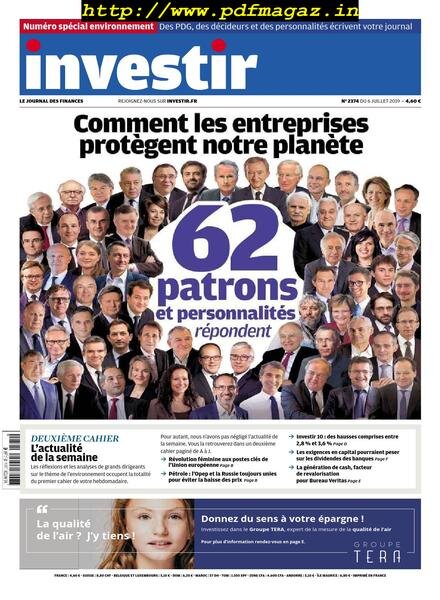 Investir – 6 Juillet 2019 Cover