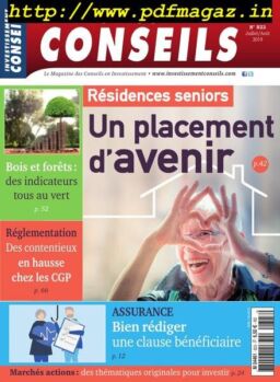 Investissement Conseils – aout 2019