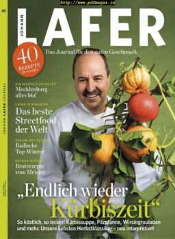 Johann Lafer Journal – Oktober 2018