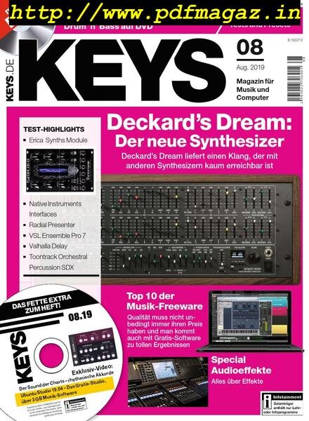 Keys – August 2019 Cover