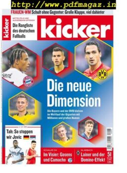 Kicker – 20 Juni 2019