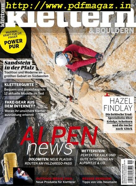 klettern – Juli 2019 Cover