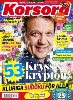 Korsord – 01 juli 2019